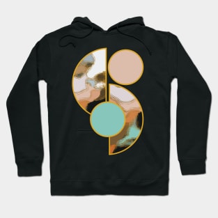 Earth tone colors vibrant bright unique minimalist neutral organic geometric boho pattern 384 Abstract Hoodie